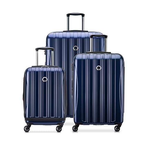 DELSEY PARIS Helium Aero Hardside Expandable Luggage with Spinner Wheels, Blue Cobalt, Carry-On 19 Inch, Blue Cobalt, Carry-On 19 Inch, Helium Aero Hardside Expandable Luggage With Spinner Wheels