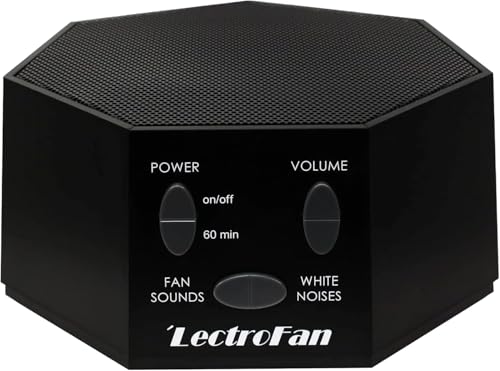LectroFan High Fidelity White Noise Machine with 20 Unique Non-Looping Fan and White Noise Sounds and Sleep Timer, Global Power Edition