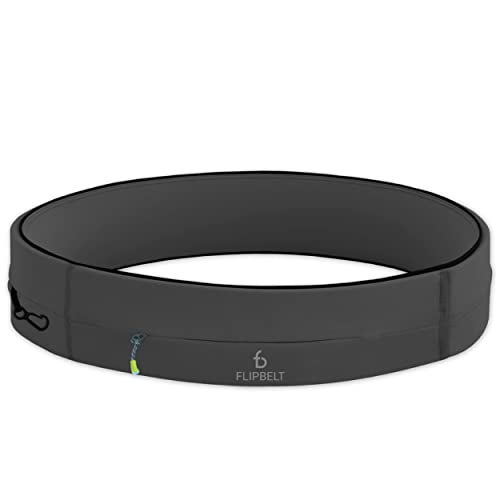FlipBelt Running & Fitness Workout Belt, Carbon, X-Large 35"-38"