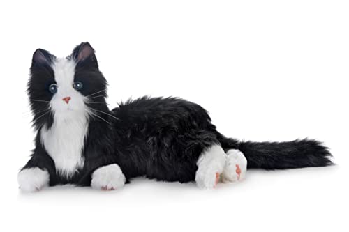 JOY FOR ALL - Black & White Tuxedo Cat - Interactive Companion Pets - Realistic & Lifelike