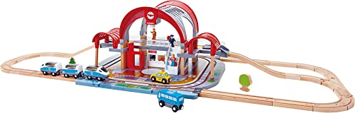 HAPE E3725 Grand City Station Railway Playset,Multicolor