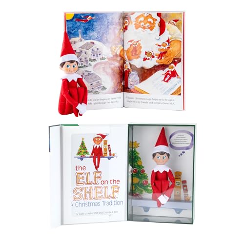 Elf on the Shelf : A Christmas Tradition Blue-Eyed Boy Light Tone Scout Elf! Elf and book included.
