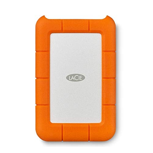 LaCie Rugged Mini 5TB External Hard Drive Portable HDD – USB 3.0 USB 2.0 Compatible, Drop Shock Dust Rain Resistant Shuttle Drive, for Mac and PC Computer Desktop Workstation PC Laptop (STJJ5000400)