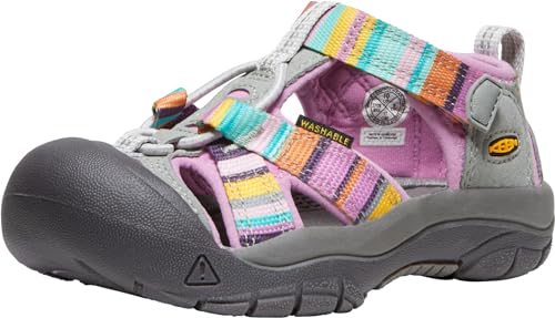 KEEN Unisex-Child Venice H2 Closed Toe Water Sandals, Lilac/Raya, 3 US Big Kid