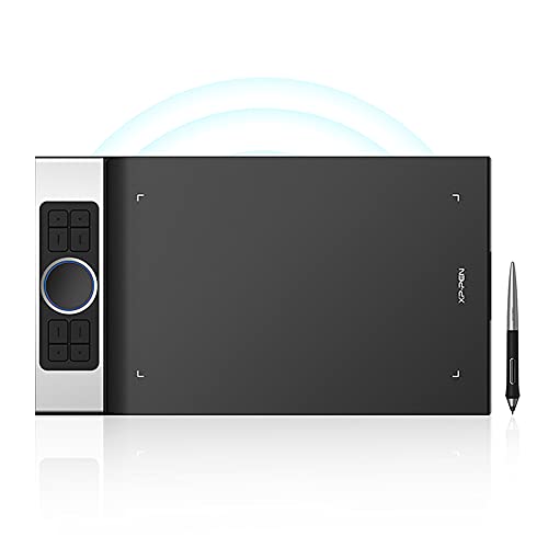 XP PEN Deco Pro MW Digital Tablets Wireless Bluetooth Compatible Graphic Drawing Tablet 8 Keys 2 Wheels for Android mac Windows