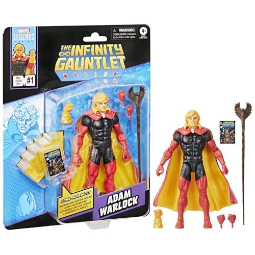 Marvel Legends Series Adam Warlock, Infinity Gauntlet Comics-Inspired Collectible 6-Inch Scale Action Figure with Character-sized Comic Accessory