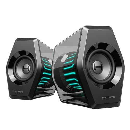 Edifier G2000 Pro 64W Desktop 2.0 Computer Gaming Speakers for PC Laptop Mac Woofer Bluetooth USB 3.5mm AUX Inputs RGB Lights Multimedia Speakers Black