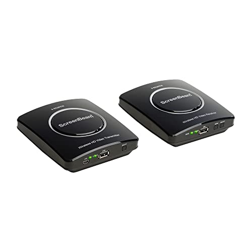 Actiontec ScreenBeam Wireless HD Transmitter & Receiver Extender Kit - Wirelessly Connect HDMI-Enabled Media Device to HDTV or Projector Screen, Full HD 1080P, 5GHz, 100 Foot Range, (MWTV2KIT01)