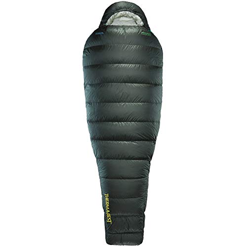 Therm-a-Rest Hyperion 32F/0C Ultralight Down Mummy Sleeping Bag, Long, Black Forest