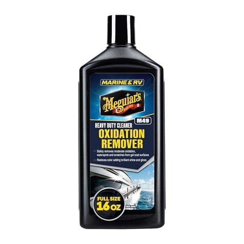 Meguiar's Marine/RV Heavy Duty Oxidation Remover, Oxidation, Water Spot, Stain, and Scratch Remover for vehicles with Gel-Coat and Fiberglass Surfaces, 16 oz.