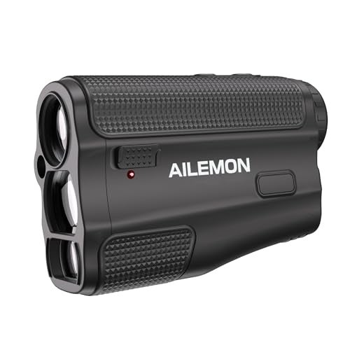 AILEMON Golf Laser Rangefinder Hunting Range Finder 900Y Fast Focus High-Precision Continuous Scan Flag Pole Locking Vibration Function Slope Mode Range Finder