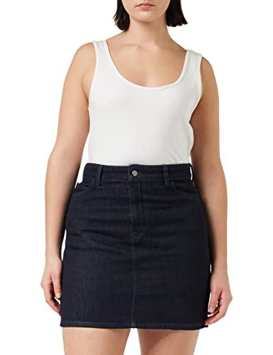 People Tree Catrina Women's Denim Skirt Skirt, Dark Blue, 8