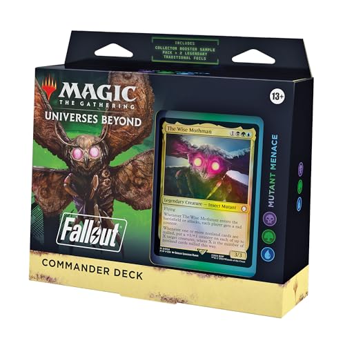 Magic: the Gathering Fallout Commander Deck - Mutant Menace (100 Card Decks, 2 Collector Boosters, Sample Pack + Accessories)