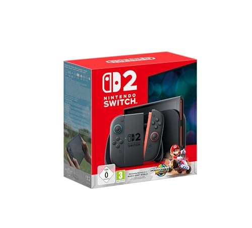 Nintendo Switch 2 + Mario Kart™ World Bundle (Export Set) - Nintendo account to console region to redeem game code