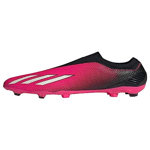adidas Unisex-Child X Speedportal.3 Laceless Firm Ground Soccer Shoe, Team Shock Pink/Zero Metallic/Black, 11 US