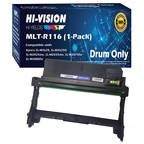 HI-VISION HI-YIELDS 1 PACK Drum Unit Compatible MLT-R116 Drum Unit Replacement for MLTR116 R116 use with Xpress SL-M2835DW M2885FW M2875FW M2825DW M2625 M2625D M2626D M2676N M2836