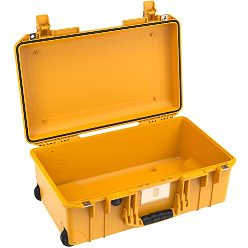 PELI 1535 Air Extremely Lightweight Transport Trolley for Camera Equipment, Waterproof and Dustproof, 27 L Volume, Without Foam Insert, Colour: Yellow