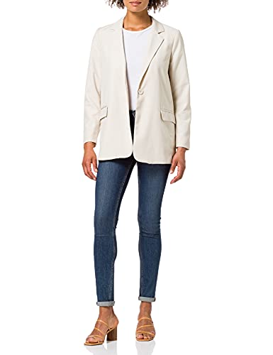 PIECES Women's Pclimoane LS Casual Blazer, Birch/, Small