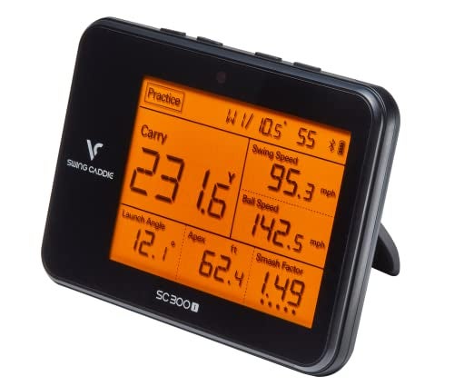 SWING CADDIE Unisex's SC300I Portable Golf Launch Monitor, Black, One Size