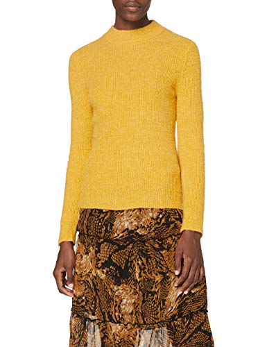 SPARKZ COPENHAGEN Women's Cora Turtleneck Pullover, Yellow (sunflower), L