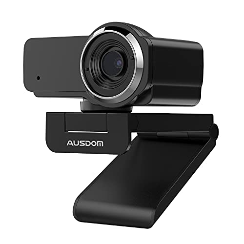 AUSDOM AW635 1080P Full HD Webcam With Microphone, Manual Focus USB PC Web Cameras For Video Conferencing, Online Work, Streaming,Home Office
