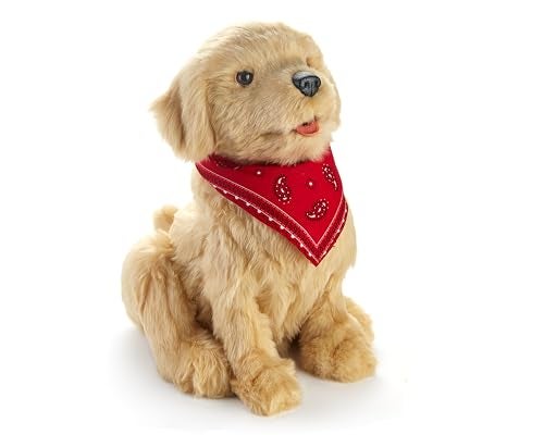 JOY FOR ALL B9108 Ageless Innovation | Companion Pets | Golden Pup | Lifelike & Realistic | For Older Adults, Alzheimer's Disease, Dementia & Memory Loss Brown 9.016 inches tall