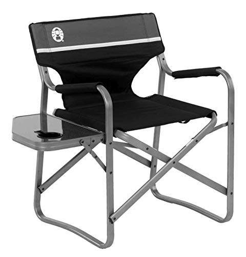 Coleman 2000035927 Aluminum Deck Chair (color may vary) Black/Grey