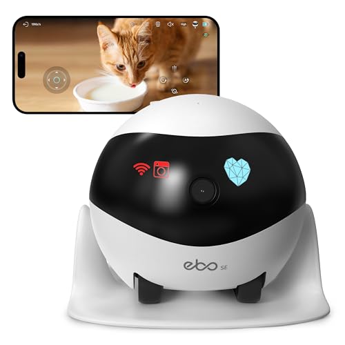 EBO SE FamilyBot 1080p Pet Camera Robot with App Control & Auto Recharge