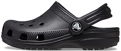 Crocs Kids' Classic Clog, Black/Black, 2 Little Kid