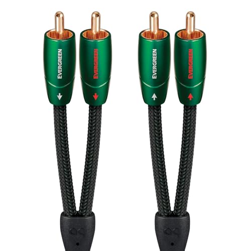 AudioQuest 5m Evergreen RCA Audio Cable 2x RCA Black - Audio Cable (2x RCA, 2x RCA, Copper, 5m, Black)
