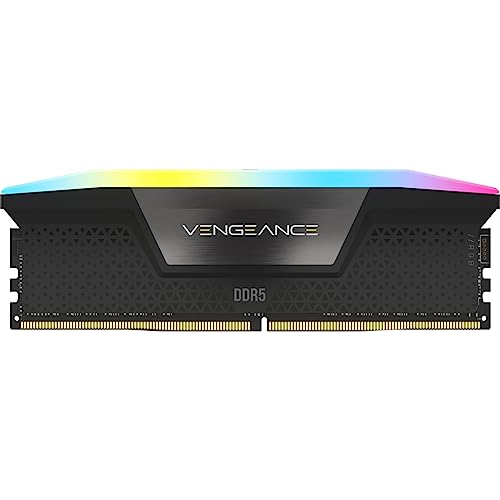 Corsair Vengeance RGB DDR5 RAM 48 GB (2 x 24 GB) 7000 MHz CL40 Intel XMP iCUE compatible computer memory, black (CMH48GX5M2B7000C40)