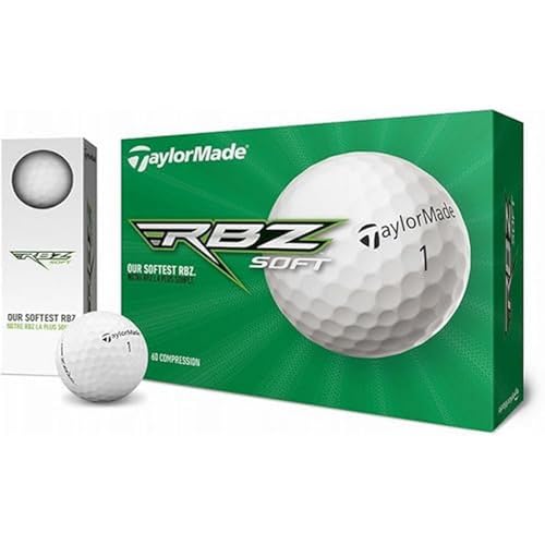 TaylorMade RBZ Soft Dozen Golf Balls, White, One Dozen 2022