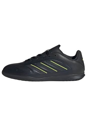adidas Unisex Children's Copa Pure III Club Indoor Football Boots Kids Football Boots, Core Black Dgh Solid Grey Lucid Lemon, 10.5 US