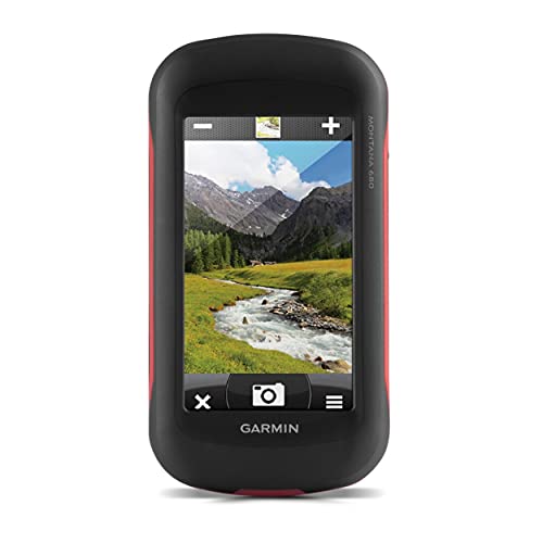 Garmin Montana 680, Touchscreen Hiking Handheld, GPS/GLONASS with 8 Megapixel Camera