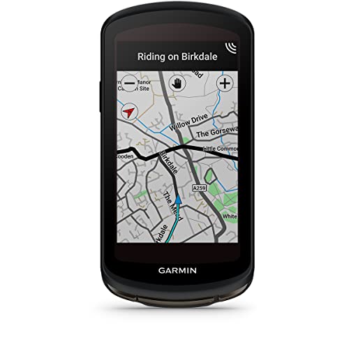 GARMIN Edge 1040 Solar GPS Bike Computer with Multi-Band GNSS | 45 Hours of Battery Life and Advanced Cycling Metrics | MTB Dynamics, GRIT and FLOW Metrics, Group Track Feature