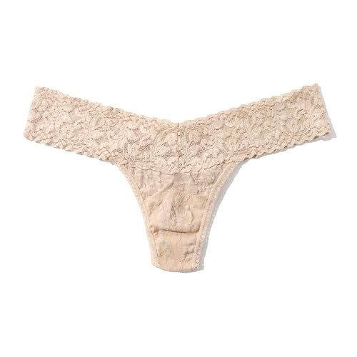 hanky panky, Signature Lace Low Rise Thong, Chai, One Size (2-12)