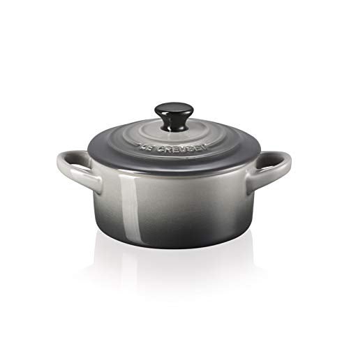 Le Creuset Mini Round Cocotte Pot, 10cm, Black Flint