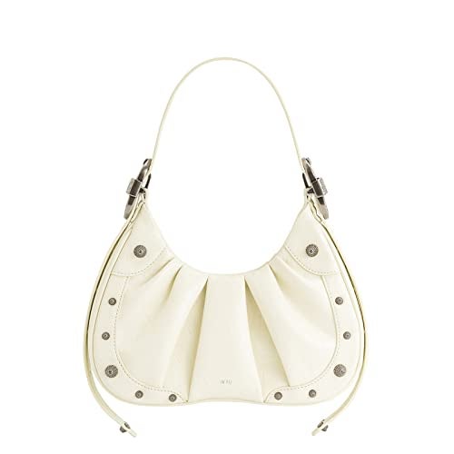 JW PEI Women's Gabbi Ruched Hobo Handbag, Crushed White