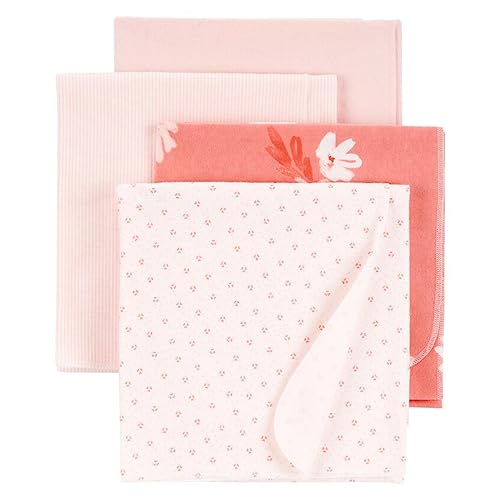 Carter's Baby 4-Pack Receiving Blankets (Pink)