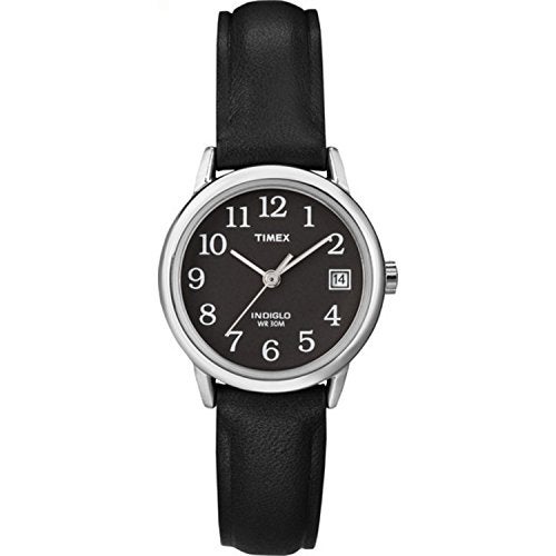 Timex Women's Easy Reader Watch, Black/Silver-Tone/Black/25mm, 25mm, Easy Reader Watch