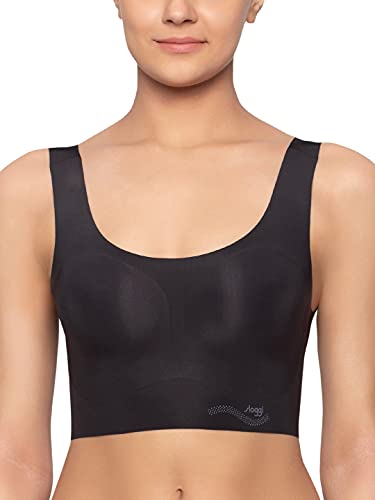 Sloggi Women's Zero Feel Top - Non-Wired Bralette, Black, S