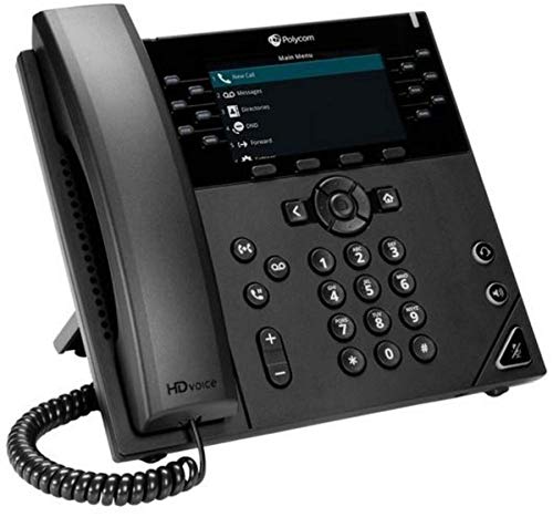 Polycom Poly (Plantronics +) Poly - VVX 450 Business IP Phone () - 12-Line, Color IP Desk Phone with Handset - POE - 4.3' Color LCD Display