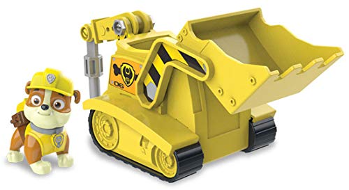Paw Patrol Basic Vehicle with Figure Rubble Power Bulldozer