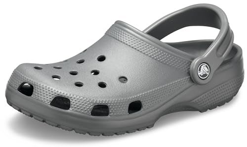 Crocs Classic Clogs For Adults, Slate Grey, 33/34 EU