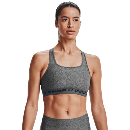 Under Armour Women's Crossback Mid-Impact Heather Sports Bra