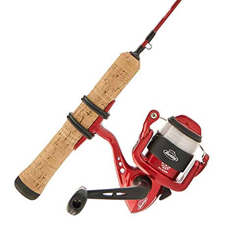 Berkley Cherrywood HD Ice Spinning Reel and Fishing Rod Combo, 24" - Ultra Light - 1pc