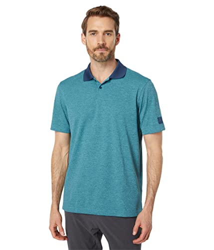 adidas Go-to No Show Polo, Crew Navy/Semi Mint Rush, Small