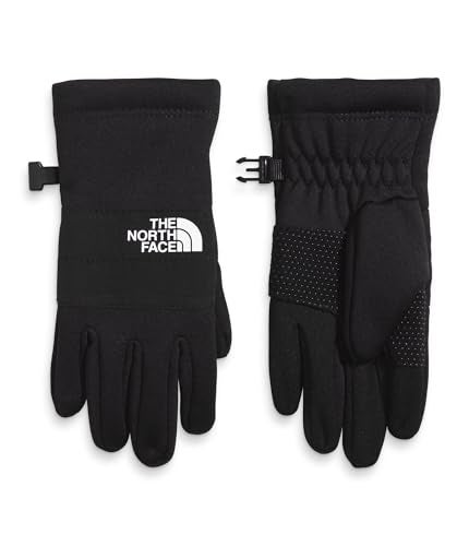 The North Face Kids' Sierra Fleece Etip Gloves, TNF Black, Medium