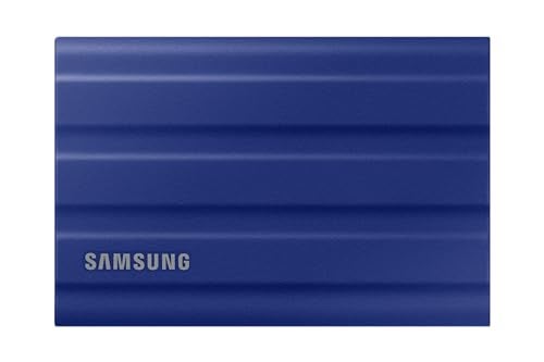 Samsung-3P MU-PE1T0R/WW T7 Shield Portable SSD, 1TB, Blue