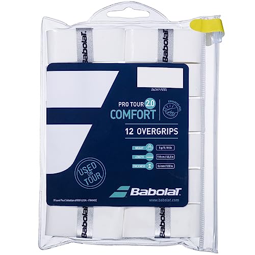 Babolat 654014 Pro Tour 2.0 x 12 PRO Tour 2.0 x 12 Overgrip Tennis Grip Tape